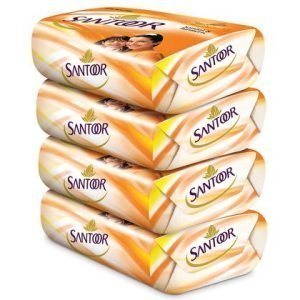 Santoor Sandal & Turmeric Soap  (4 x 100 g)