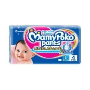 MamyPoko Extra Absorb Diaper Pants (L) 4 pcs
