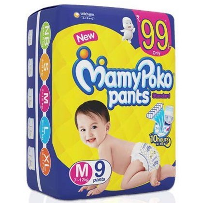 Buy Mamypoko Pants Style Diapers Large 9 14 Kg 12 Pcs Online at the Best  Price of Rs 199 - bigbasket