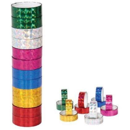 Art & Craft Tape Colorful Decorative Glitter Adhesive Tape Rolls Multi  Color 4 Pcs