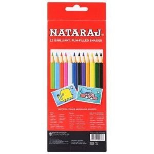 Nataraj Full Size Colour Pencils – 12 Shades
